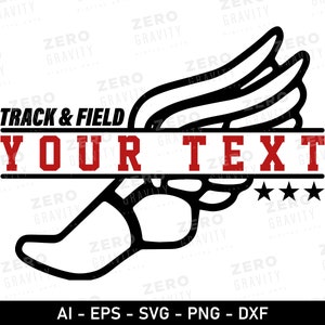 Custom Track and Field Svg, Track Team Name Svg, Running Svg, Sports Svg, Track and Field Svg for Shirts, Personalized Track and Field Png