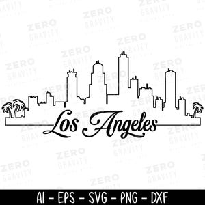 Los Angeles City Silhouette Svg, Skyline Svg, Los Angeles Skyline Png, Los Angeles Shirt Svg, City Vector Svg, Los angeles Cricut Svg Png