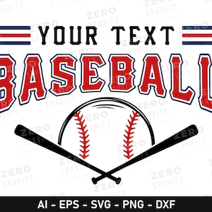 Nom de baseball personnalisé Svg, Baseball SVG pour projets personnalisés, Baseball imprimable PNG, fichiers Baseball Cricut, Baseball numérique Svg pour chemises