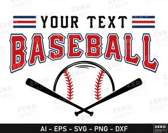 Custom Baseball SVG, Baseball Name SVG, Printable Baseball PNG ...