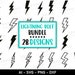 Lightning Bolt Svg Bundle, Thunder Svg, Lightning Strike Png, Flash Svg ...