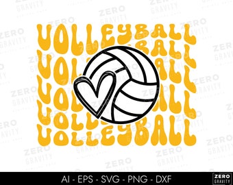 Voleibol retro SVG, camiseta de voleibol SVG, voleibol imprimible SVG para Cricut, voleibol PNG, camiseta de mamá de voleibol SVG, vibraciones de voleibol