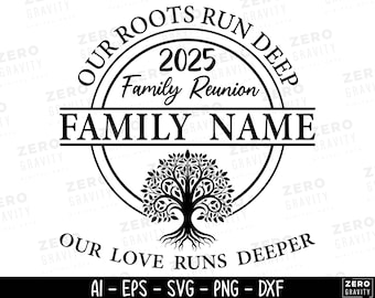 Albero di riunione di famiglia personalizzato 2025 SVG, Riunione di famiglia SVG, Maglietta per riunione di famiglia SVG, Le nostre radici sono profonde Riunione di famiglia SVG, Riunione di famiglia PNG
