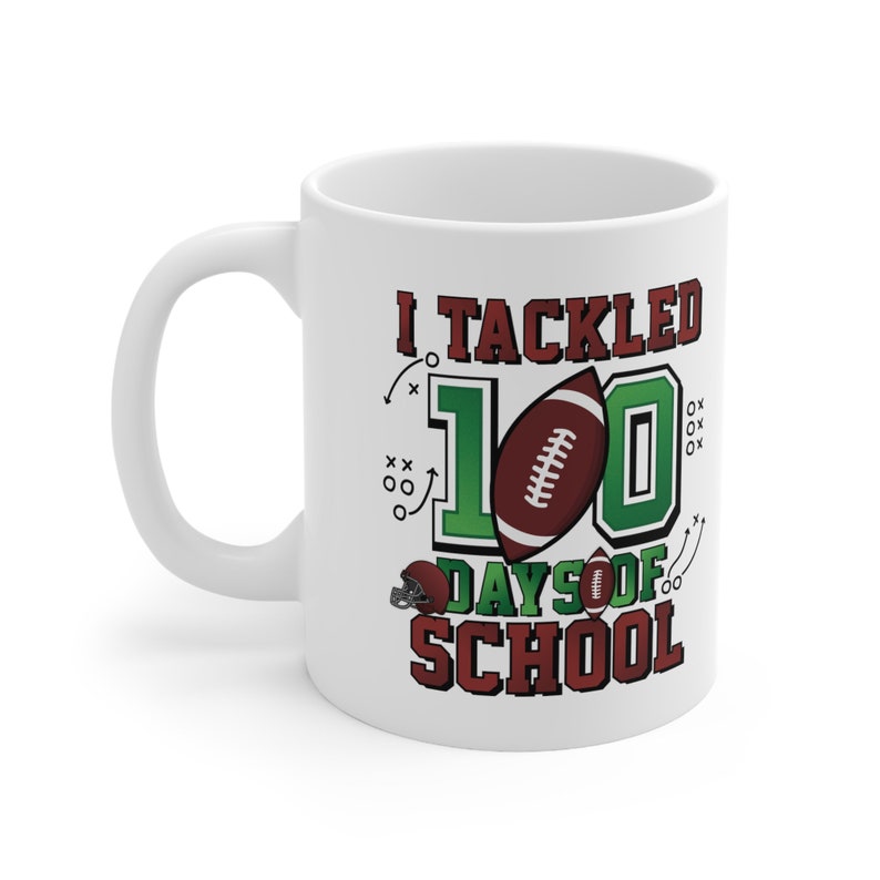 I Tackled 100 Days of School, 100 Days of School Svg for Football ...