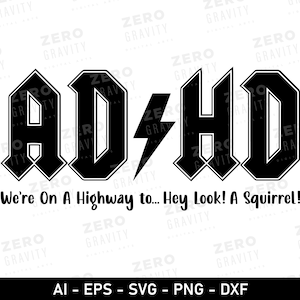 Adhd Svg, digitale download Adhd Png, Adhd Svg voor shirts, Adhd Awareness Svg, Adhd Shirt Design, Neurodiversity Svg, Adhd Month Svg