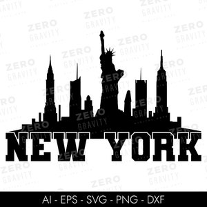 Nueva York Svg, Silueta De La Ciudad De Nueva York Svg, Descarga Digital De Nueva York Png, Camisa De Nueva York Svg, Vector De La Ciudad De Nueva York, Nueva York Svg Para Cricut