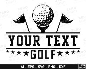 Custom Name Golf SVG, Personalized Golf Club Design (Digital Download)