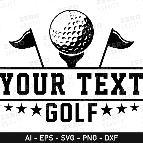 Custom Golf SVG with Name, Personalized Golf PNG, Custom Golf Club Svg, Instant Download Golf Svg for Shirts, Golf Ball Svg, Dad Golf Gift