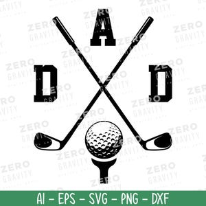 Golf papa SVG, Vaderdag Svg, golfen Svg, digitale download perfect Vaderdagcadeau bestand, Cricut & silhouet snijden bestand, golf vector