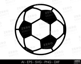Soccer Ball SVG: Vector Cut Files, Clipart (Digital Download)
