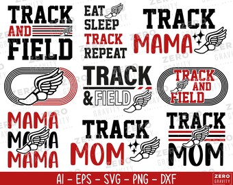 Track and Field SVG Bundle: Running Sports Designs (Digital Download)