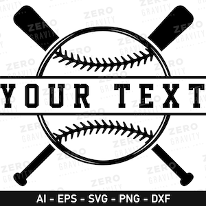 Custom Baseball SVG, Baseball Name SVG, Printable Baseball PNG, Baseball Cricut Files, Digital Download Baseball Svg for Shirts, Caps