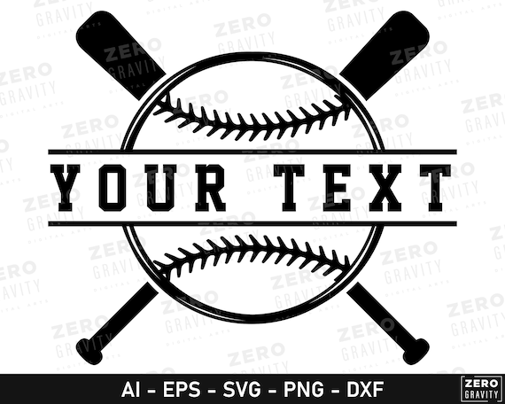 Custom Baseball Name SVG, Printable PNG, Cricut Files (Digital Download)