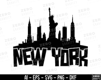 New York Svg, Digital Download New York Png, New York City Skyline Svg, New York Shirt Svg, New York City Vector, New York Svg For Cricut