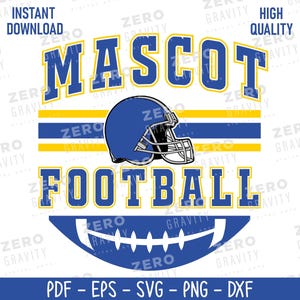 Personalized Football Name Design, Custom Football SVG Files for Cricut, Digital Download Football Team Name Svg, Football Png, Sports Svg