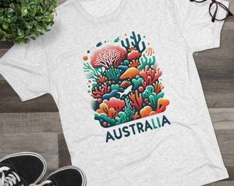 Australia Graphic TShirt | City Skyline Shirt | Colorful Urban Art TShirt | Unique Design | Australia Apparel