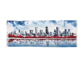 Chicago Skyline Light Scarf