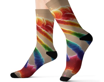 Rainbow DNA Socks