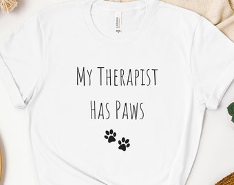 Dog Person Shirt, My therapist has paws shirt, dog person, dog mom shirt, dog mom gift, Gift for Dog Owner, Dog Shirt For Women