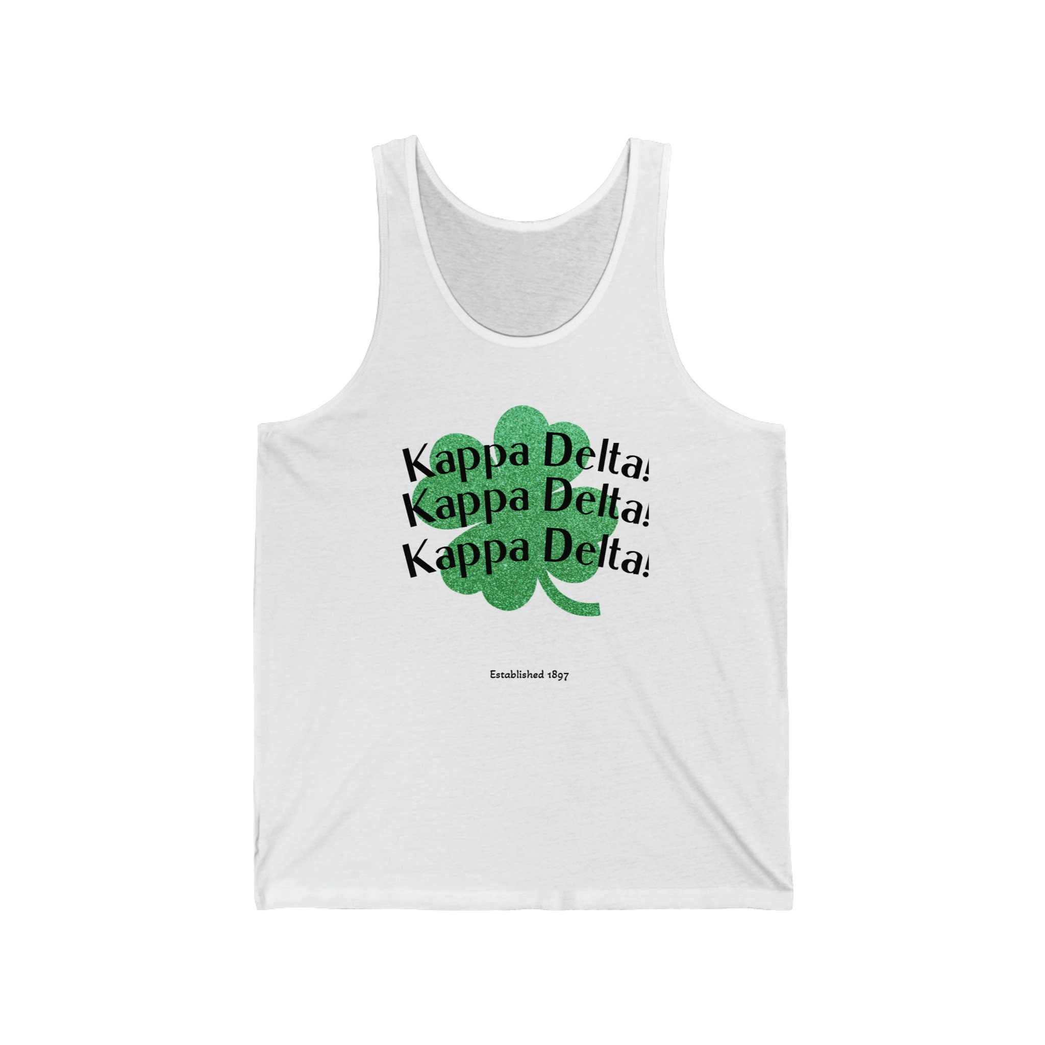 Kappa Delta Lucky Me Leaf Clover KD Sorority Tank Top| Kappa