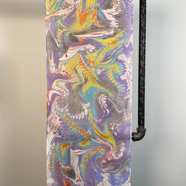 Marbled Silk Scarf - Unicorn Wings