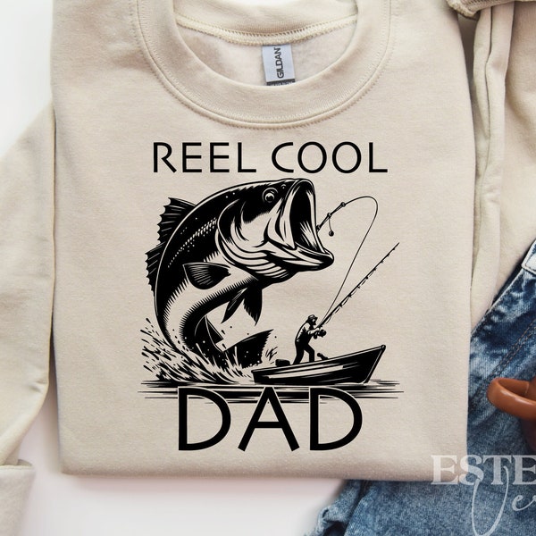 Reel Cool Dad Svg Png, Fishing Dad Svg, Best Dad Ever Svg, Father's Day Fishing Svg, Cool Dad Quote Svg, Funny Dad Svg, Greatest Dad Svg