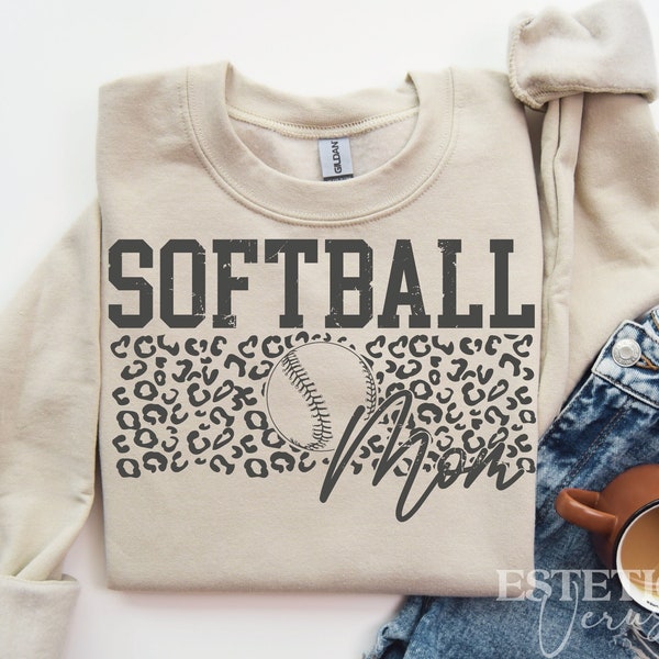 Softball maman Svg Png, Svg de softball, chemise de maman de softball, Svg de maman de softball, amour de softball Svg, fichier Svg de maman de softball, sport Svg, maman Svg