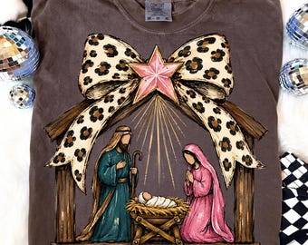 Weihnachtskrippe (PNG), Christliche Szene der Heiligen Familie, Religiöse Weihnachtssublimationsdatei