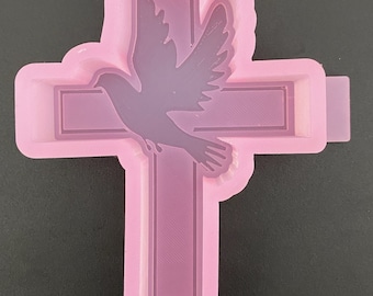 M65 Silikonform Kreuz mit Taube