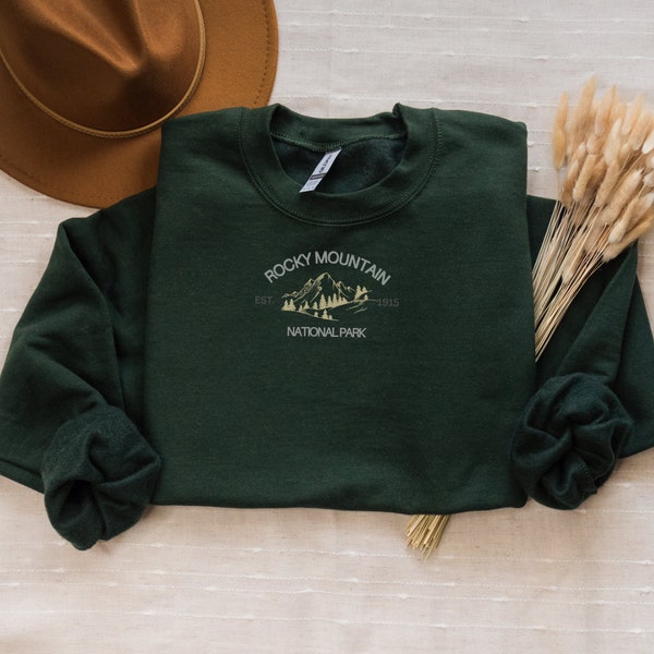 Rocky Mountain National Park Sweatshirt | Fall Crewneck | Travel Crewneck | Vintage Clothing | Women Men Sweater Hoodie | Unisex Sweatshirts