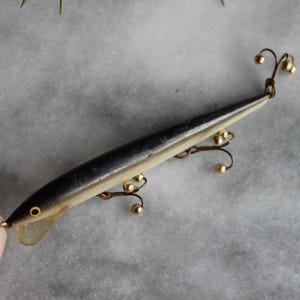 Vintage Floating Rupala Ireland plastic Fishing Lure Christmas Ornament Fishermen Trout Salmon Bass Catfish Fly Fish Outdoors Fisher Cabin