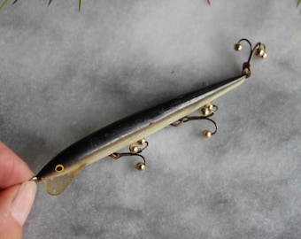 Vintage Floating Rupala Ireland plastic Fishing Lure Christmas Ornament Fishermen Trout Salmon Bass Catfish Fly Fish Outdoors Fisher Cabin