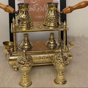 Dual Alcohol Burner/Spirit Stove and Rakwa- Authentic Craftsmanship from the Heart of Islamic Cairo- Gamaliya District