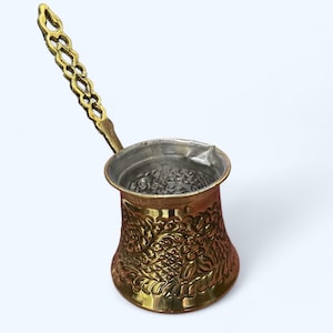Hand-Hammered Copper Cefze/Dallah | Authentic Arabic and Turkish Coffee Maker