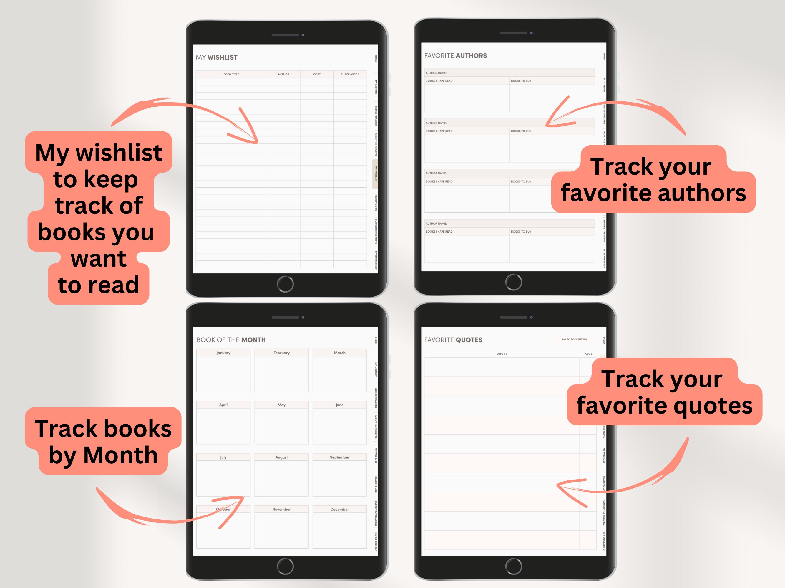 Ultimate Goodnotes Reading Journal Good Notes Planner, Goodnotes