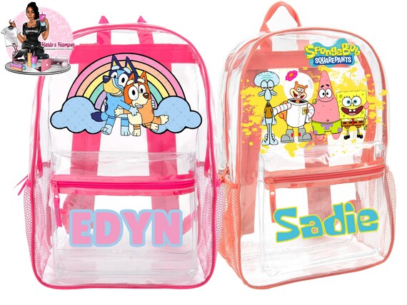 Clear Customizable Backpacks - Etsy display picture 1