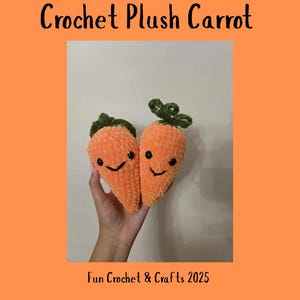 Crochet Plush Amigurumi Carrot