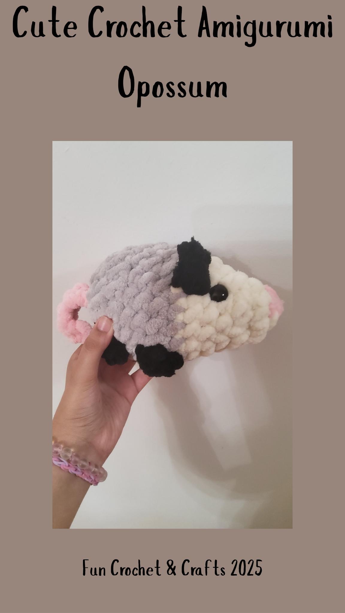 Cute Amigurumi Crochet Plush Possum