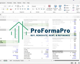 BRRR (Compra, Renovación, Alquiler y Refinanciamiento) - Calculadora de Inversión Inmobiliaria - Microsoft Excel