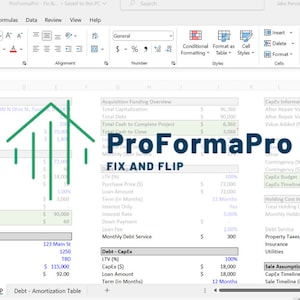 Fix & Flip - Real Estate Investment Calculator - Microsoft Excel