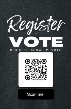 REGISTER to VOTE Shirt, QR Code Bella +canvas Comfortable T-shirt, A ...