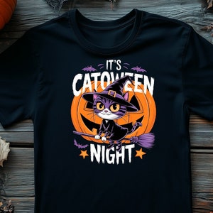 Witch Cat Shirts, Halloween Witch Cat Shirts, Halloween Shirts, Black Cat Shirts, Fall Shirts, Witch Shirts, Halloween Funny Shirts