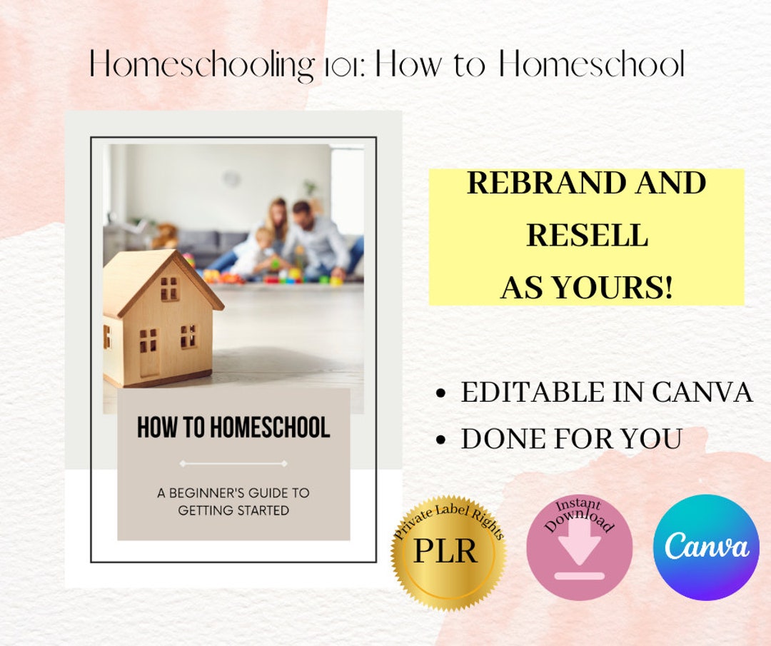 Homeschooling 101 Guide With PLR Resell Rights, Homeschooling Guide PLR ...