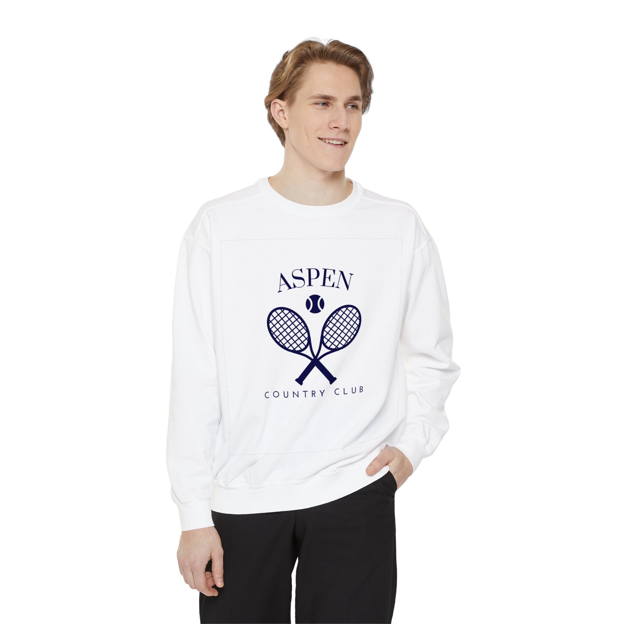 Cozy aspen Country Club Sweatshirt Tennis - Etsy