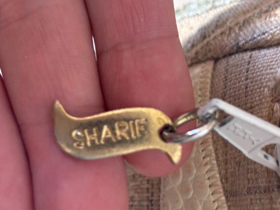 Rare fabric patchwork with leather lizard snake e… - image 14