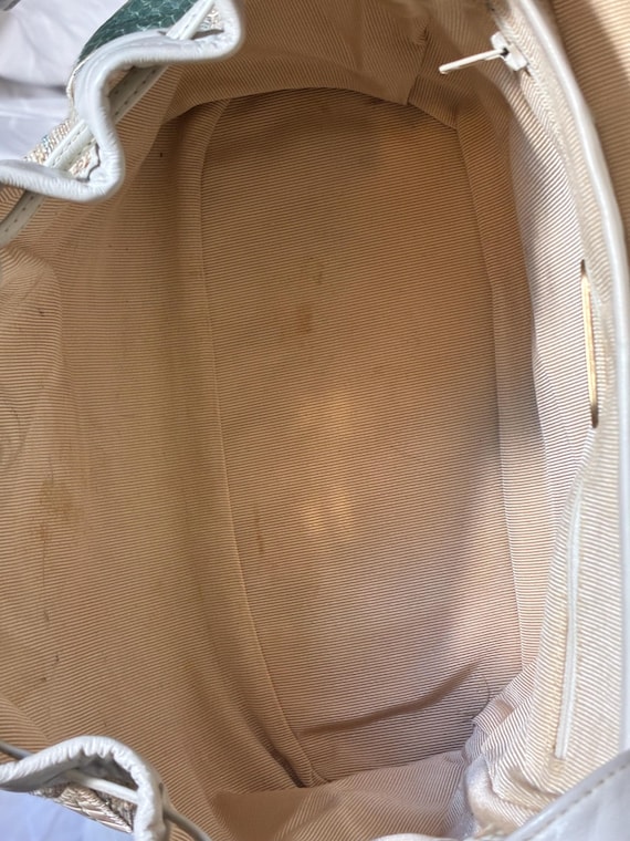 Rare fabric patchwork with leather lizard snake e… - image 12