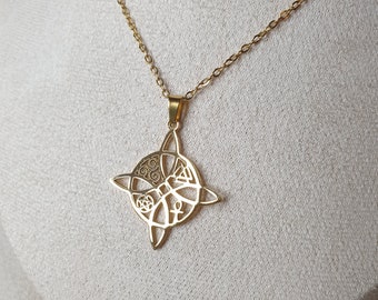 Collier pendentif nœud de sorcière