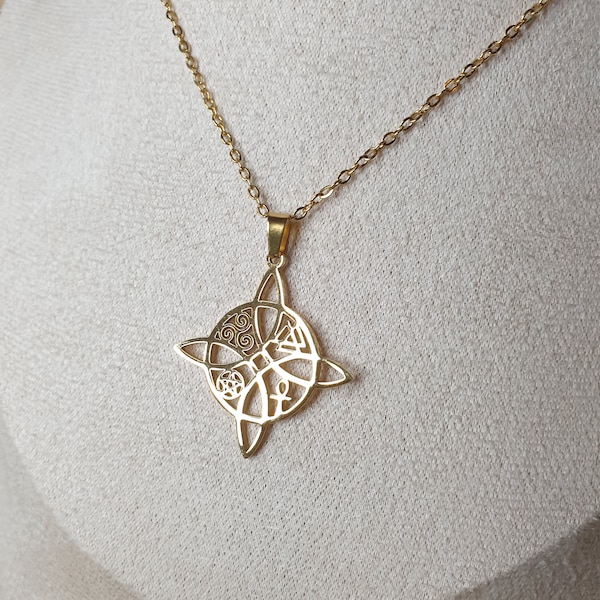 Collier pendentif nœud de sorcière