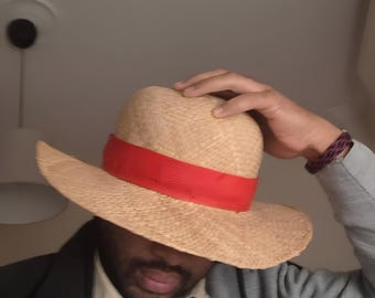 Luffy's Signature Straw Hat | Handcrafted with Raffia