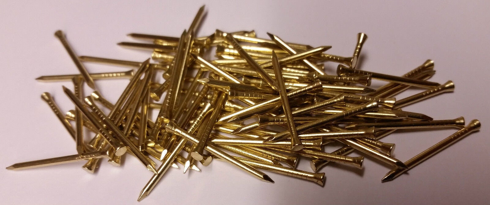 Solid Brass Panel Pins 13mm 15mm 20mm 25mm 30mm 40mm 50mm Choose